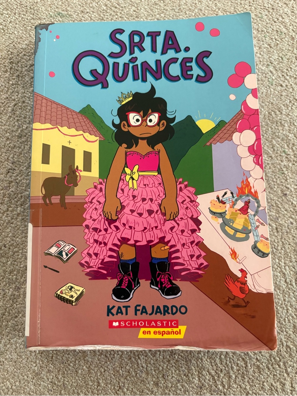 Scholastic Srta. Quinces — Bright Pink and Aqua Cover